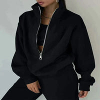 Ladies Tracksuit Set of 2 - Livia-Black-S-State of Style
