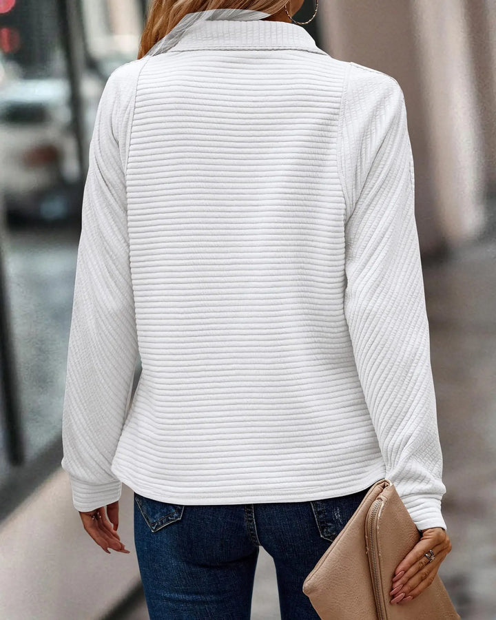 Ladies' V-Neck Sweater - Isla-Pink-S-State of Style