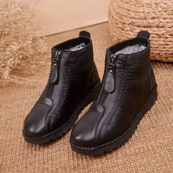 Ladies' Winter Ankle Boots - CozyStep-Black-3.0-State of Style