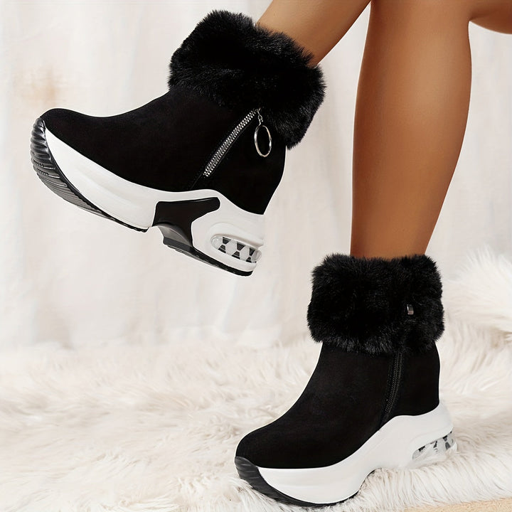 Ladies Winter Comfort Boots - Elise-Grey-3-State of Style