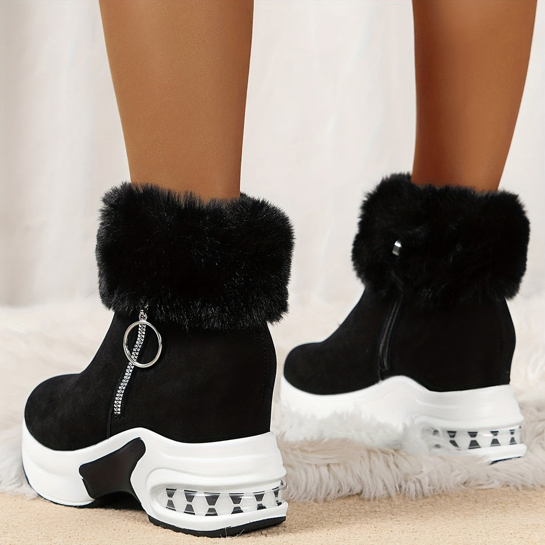 Ladies Winter Comfort Boots - Elise-Grey-3-State of Style
