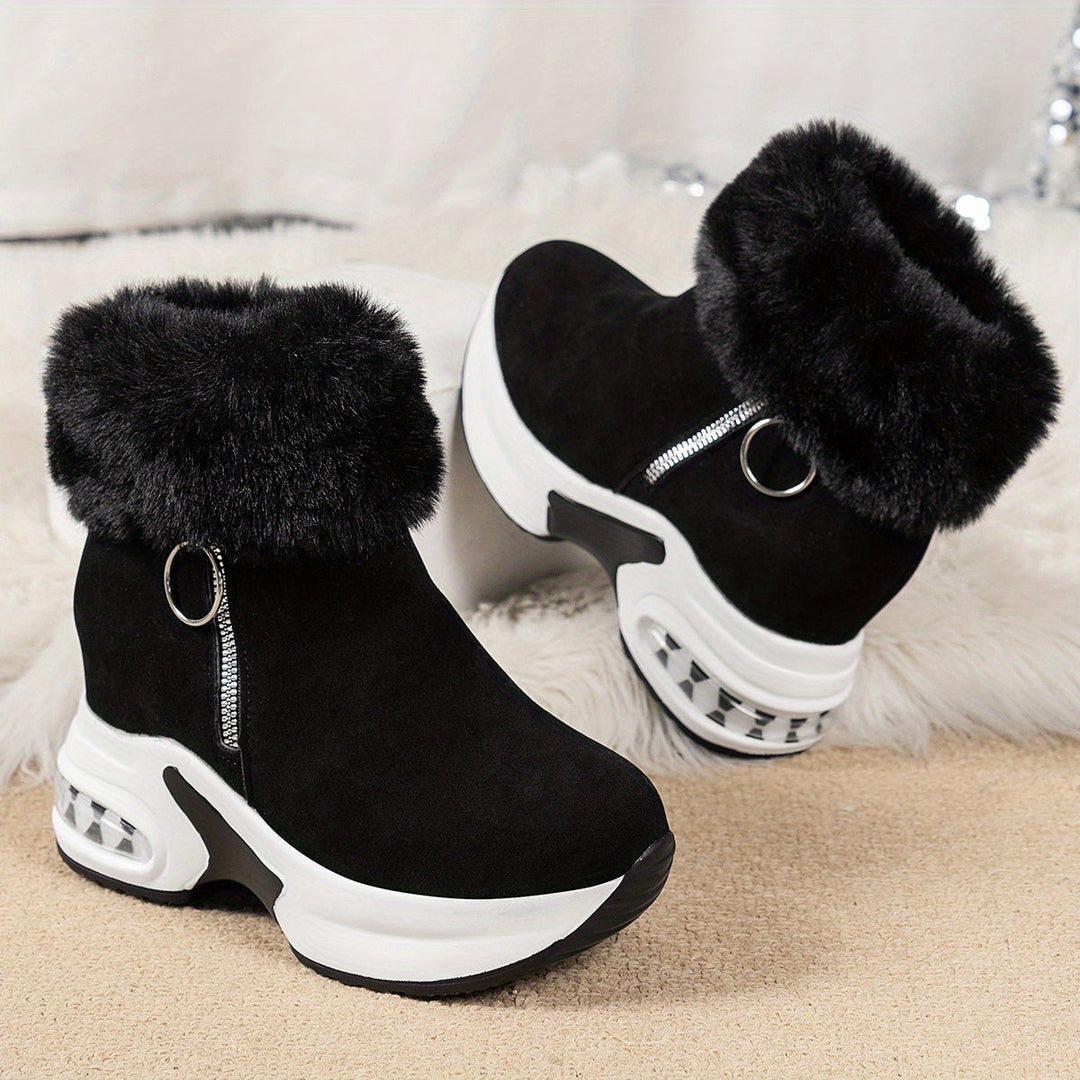 Ladies Winter Comfort Boots - Elise-Grey-3-State of Style