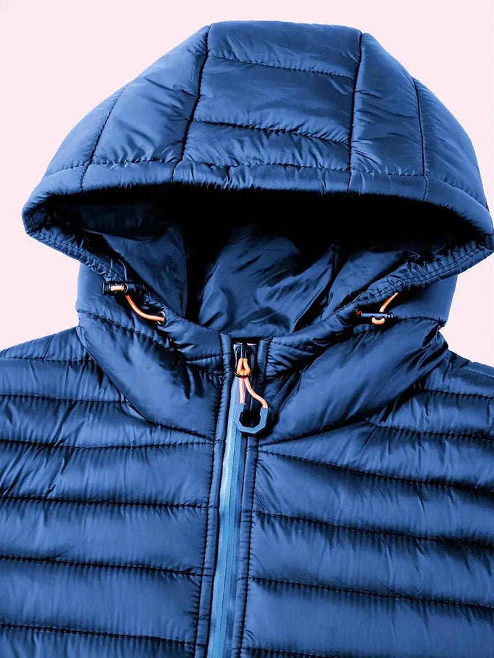 Ladies Winter Puffer Jacket with Hood - Arwen-Black-S-State of Style