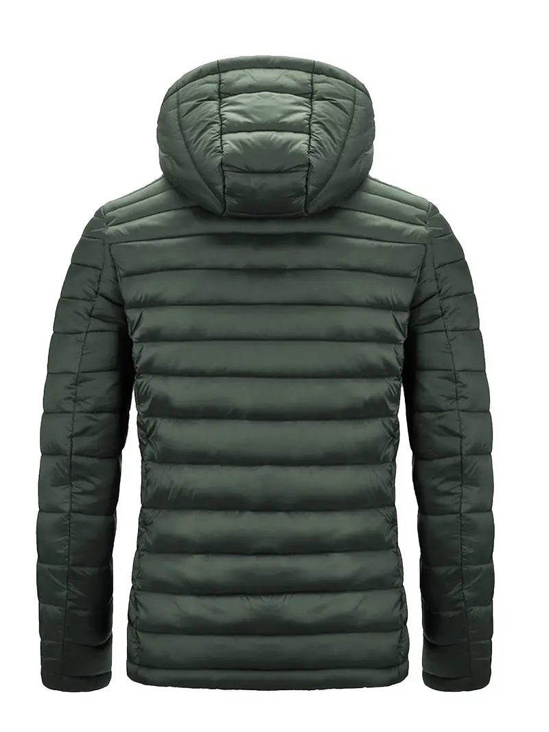 Ladies Winter Puffer Jacket with Hood - Arwen-Black-S-State of Style