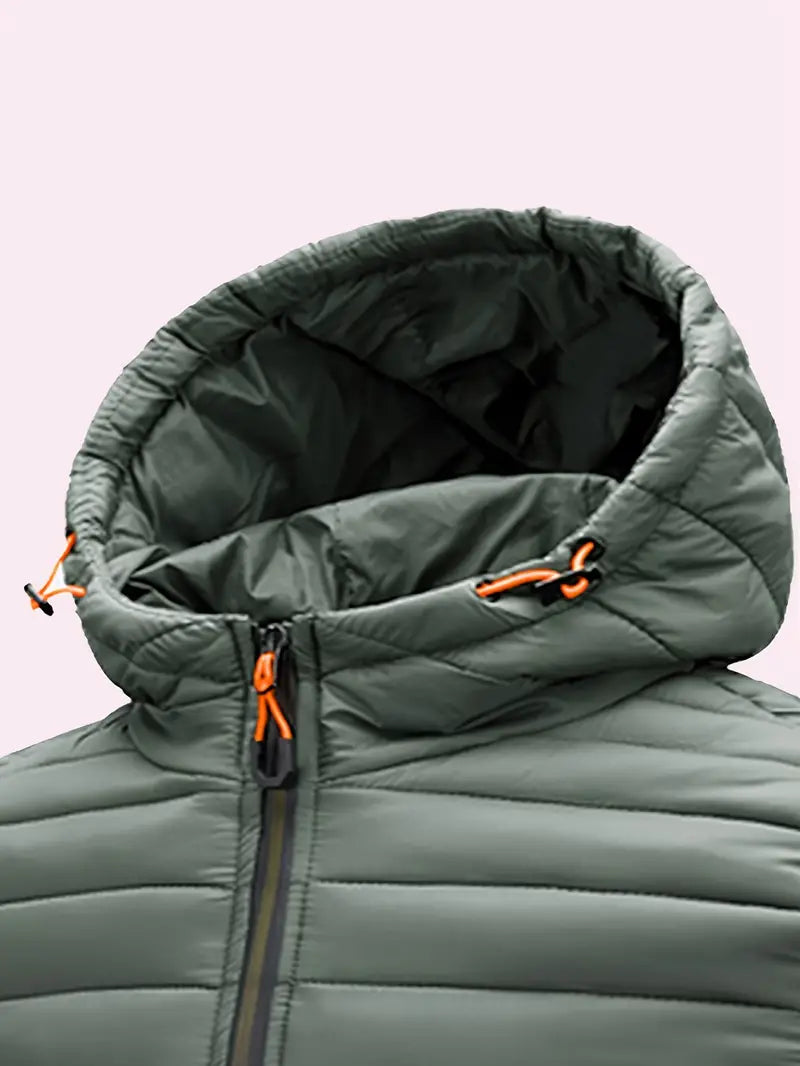 Ladies Winter Puffer Jacket with Hood - Arwen-Black-S-State of Style