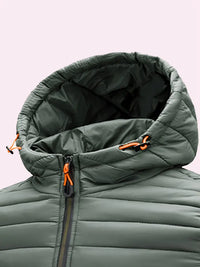 Ladies Winter Puffer Jacket with Hood - Arwen-Black-S-State of Style