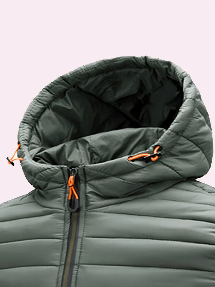 Ladies Winter Puffer Jacket with Hood - Arwen-Black-S-State of Style