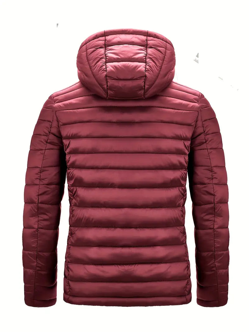 Ladies Winter Puffer Jacket with Hood - Arwen-Black-S-State of Style