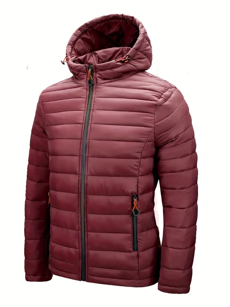 Ladies Winter Puffer Jacket with Hood - Arwen-Black-S-State of Style