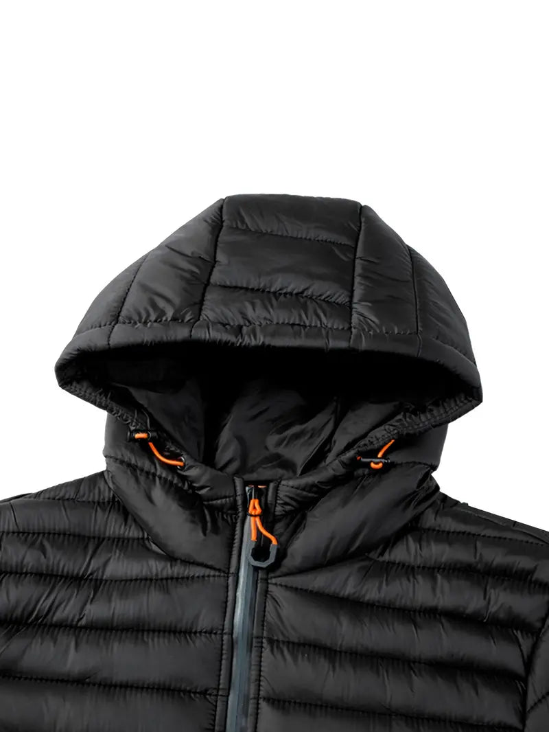 Ladies Winter Puffer Jacket with Hood - Arwen-Black-S-State of Style
