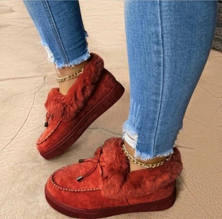 Ladies' Winter Shoes - WinterCozy-Red-3.0-State of Style