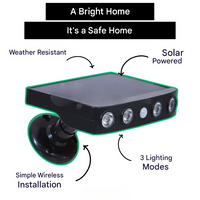 Solar outdoor light with motion sensor – Lumina
