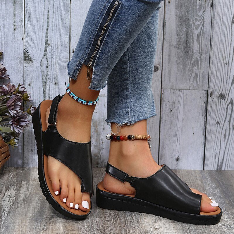 Lara - Orthopedische Corrigerende Koffiekleur Sandalen-Koffie-35-State of Style