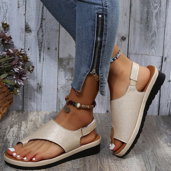 Lara - Orthopedische Corrigerende Koffiekleur Sandalen-Koffie-35-State of Style