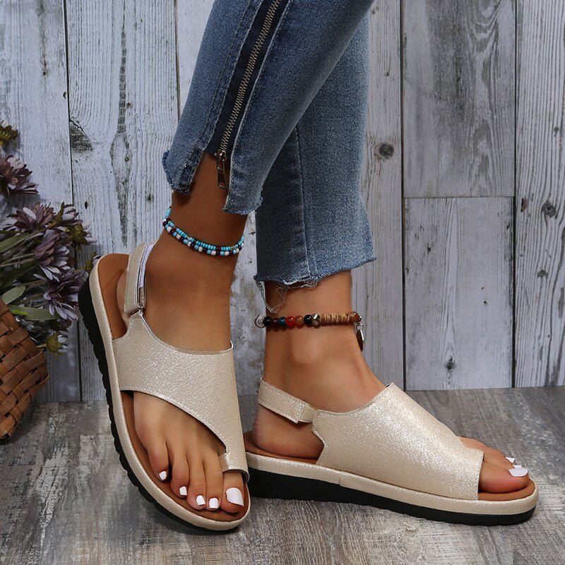 Lara - Orthopedische Corrigerende Koffiekleur Sandalen-Koffie-35-State of Style