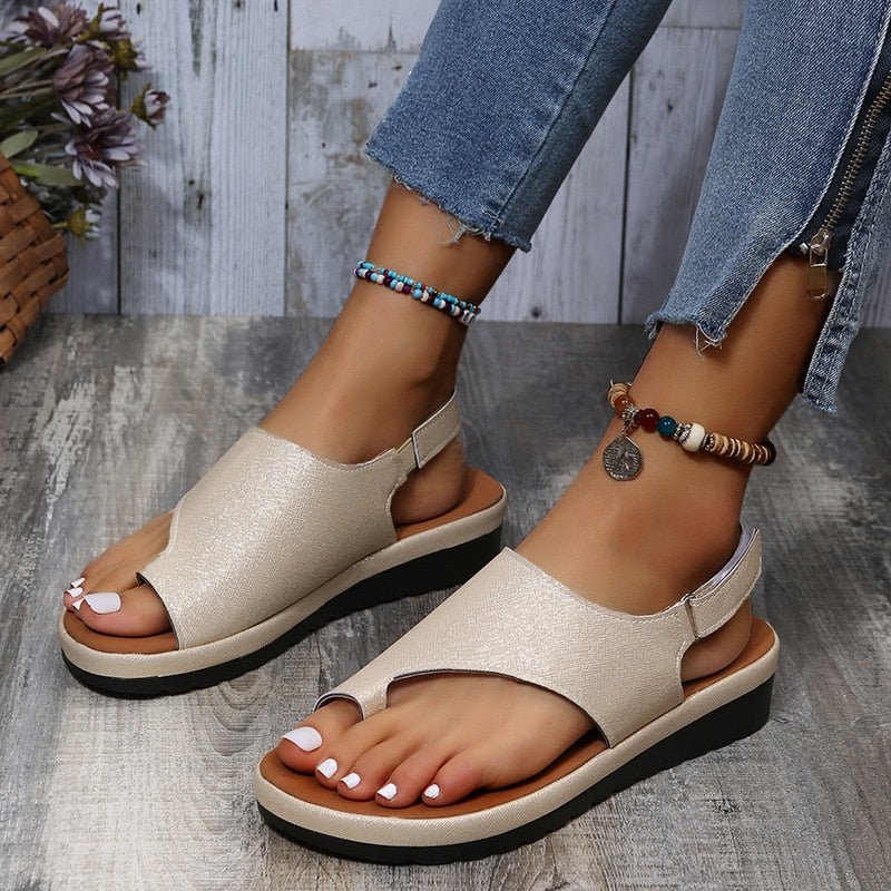 Lara - Orthopedische Corrigerende Koffiekleur Sandalen-Koffie-35-State of Style