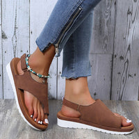 Lara - Orthopedische Corrigerende Koffiekleur Sandalen-Koffie-35-State of Style