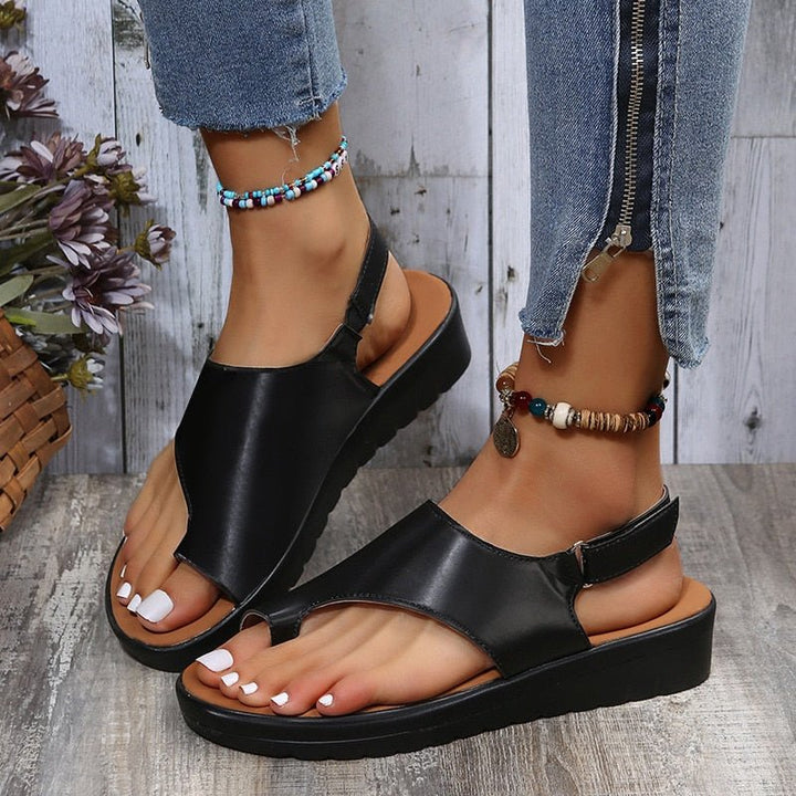 Lara - Orthopedische Corrigerende Koffiekleur Sandalen-Koffie-35-State of Style