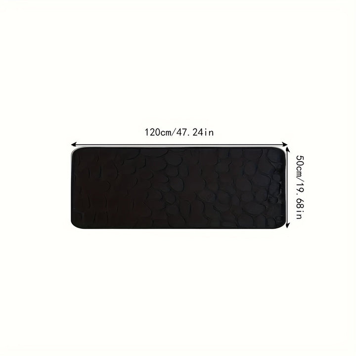 Large Bath Mat with Stripes - Aurora-Grey-50x120cm-State of Style
