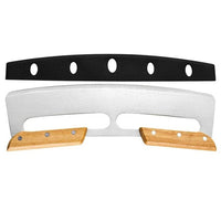 Large Pizza Cutter with Curved Stainless Steel Blade (35 cm) - Bruno-Double Handle-State of Style