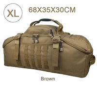 Large Tactical Travel Bag and Backpack - TrailTrek Duffle-Black-L-State of Style