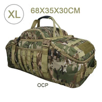 Large Tactical Travel Bag and Backpack - TrailTrek Duffle-Black-L-State of Style
