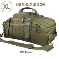 Large Tactical Travel Bag and Backpack - TrailTrek Duffle-Black-L-State of Style