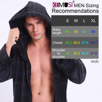 Lars Luxury Men's Robe with Hood-Black-S-State of Style