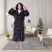 Lars Luxury Men's Robe with Hood-Black-S-State of Style