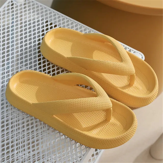 Lars - Orthopedische Zwarte Comfort Slippers-Geel-36-37-State of Style