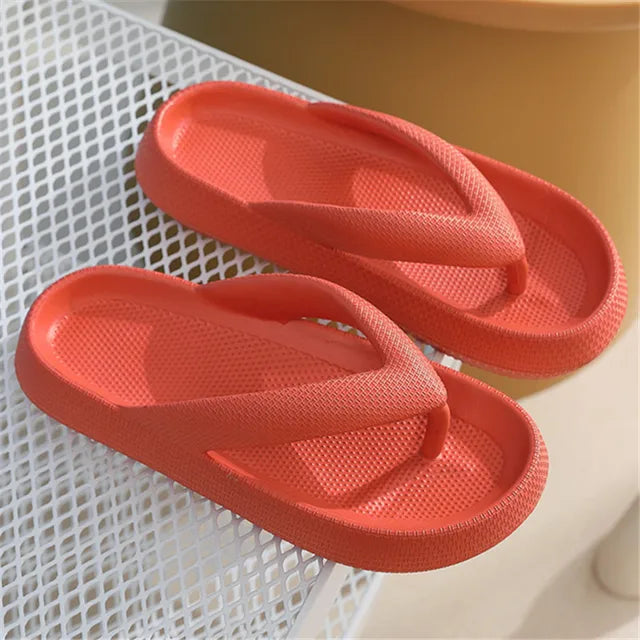 Lars - Orthopedische Zwarte Comfort Slippers-Oranje-36-37-State of Style