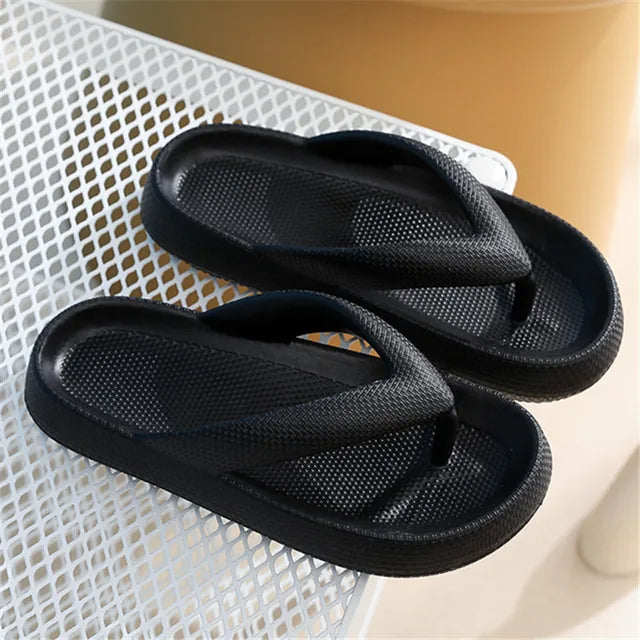 Lars - Orthopedische Zwarte Comfort Slippers-Zwart-36-37-State of Style