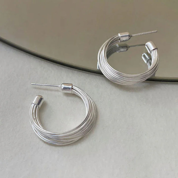 Layered Line Hoops – Amelie-State of Style