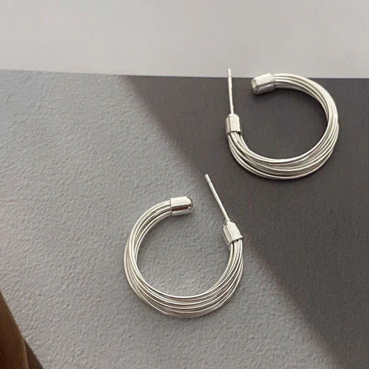 Layered Line Hoops – Amelie-State of Style