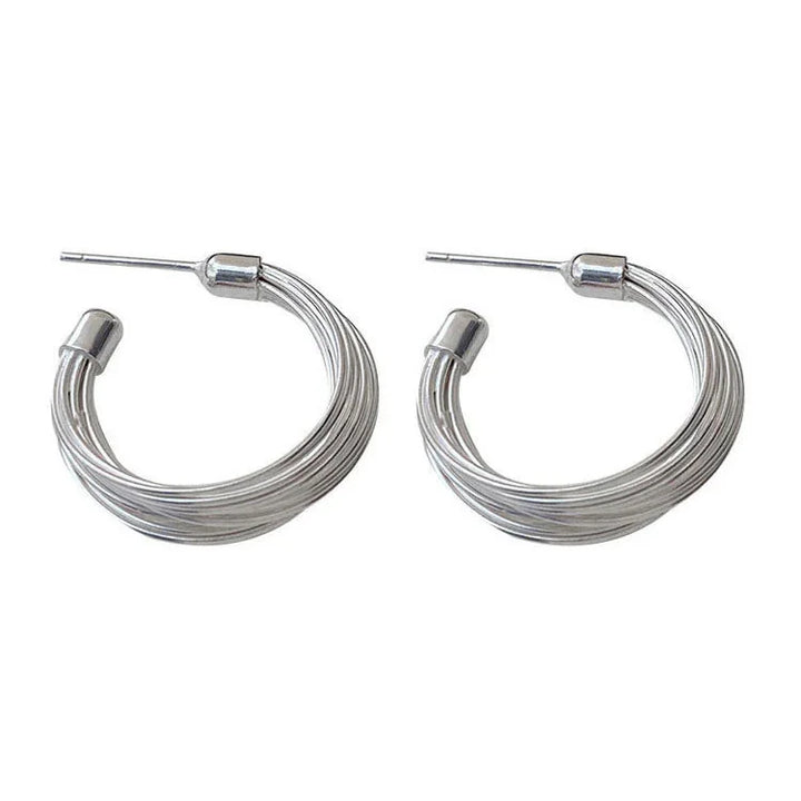 Layered Line Hoops – Amelie-State of Style