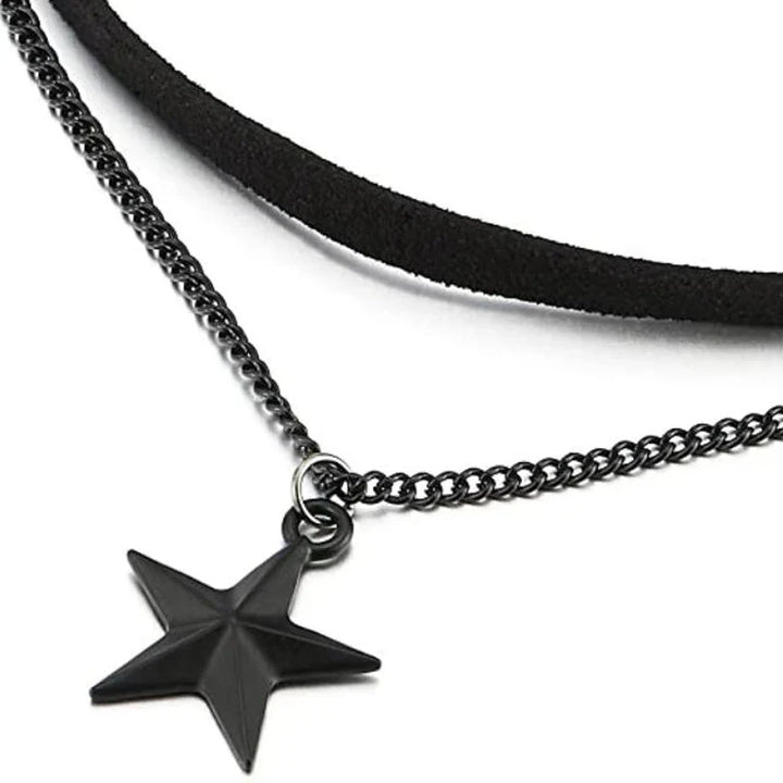 Layered Pentagram Necklace | Multi-Layer Design-State of Style