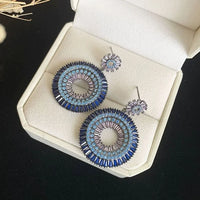 Layla Silver Evil Eye Stud Earrings-State of Style