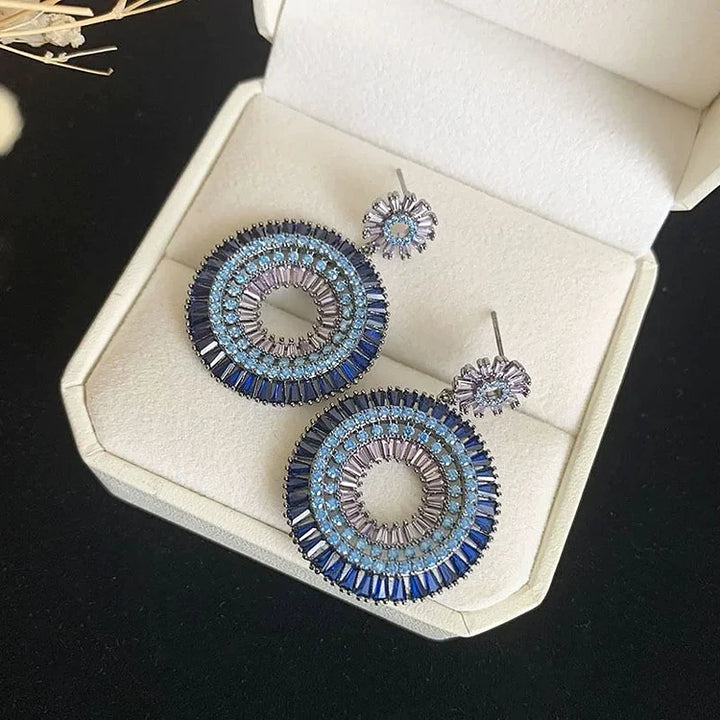 Layla Silver Evil Eye Stud Earrings-State of Style
