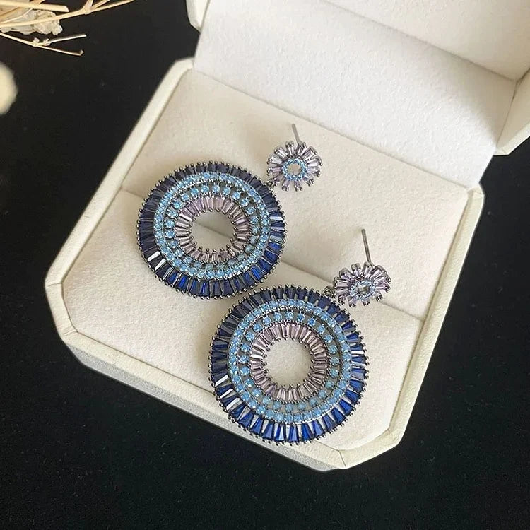 Layla Silver Evil Eye Stud Earrings-State of Style