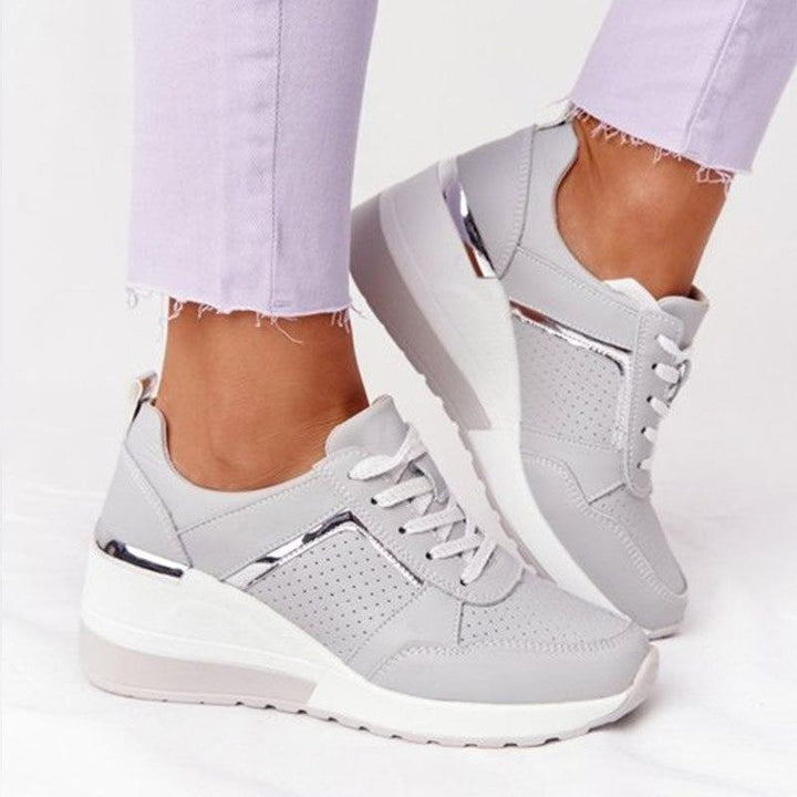 Lea Stylish Orthopaedic Women's Sneakers-Beige-4.5-State of Style