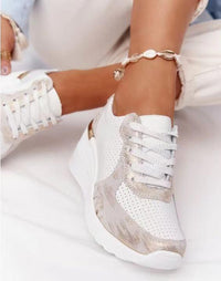 Lea Stylish Orthopaedic Women's Sneakers-Beige-4.5-State of Style