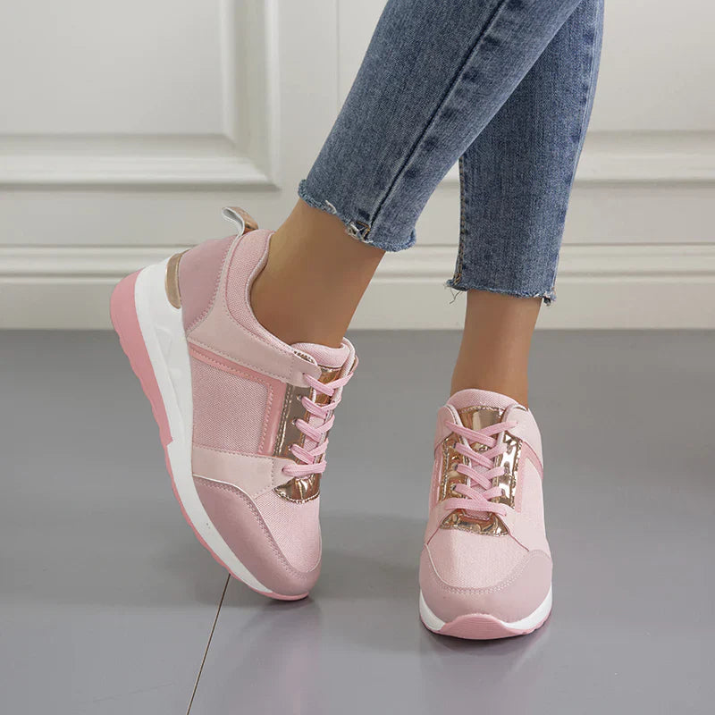 Lea Stylish Orthopaedic Women's Sneakers-Beige-4.5-State of Style