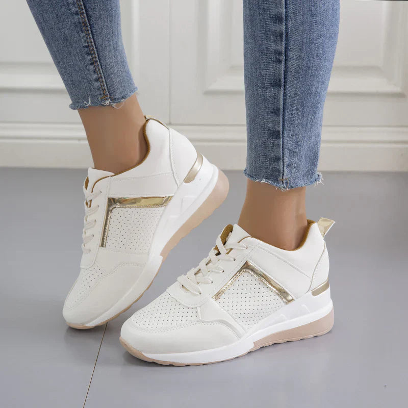 Lea Stylish Orthopaedic Women's Sneakers-Beige-4.5-State of Style