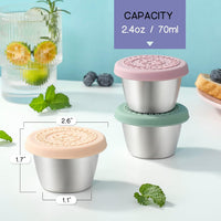Leak-proof Stainless Steel Sauce Cups (6 Pieces) - FlavorPods-45ml-State of Style