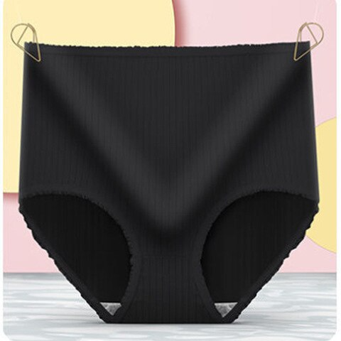 Leakproof High-Waisted Underwear – Camille (8-pack)-Black-M-State of Style