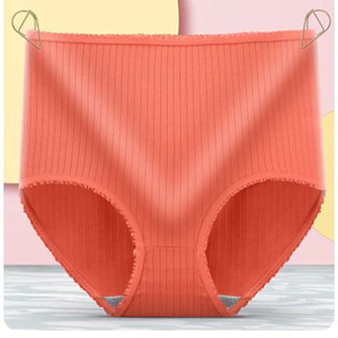 Leakproof High-Waisted Underwear – Camille (8-pack)-Orange-M-State of Style