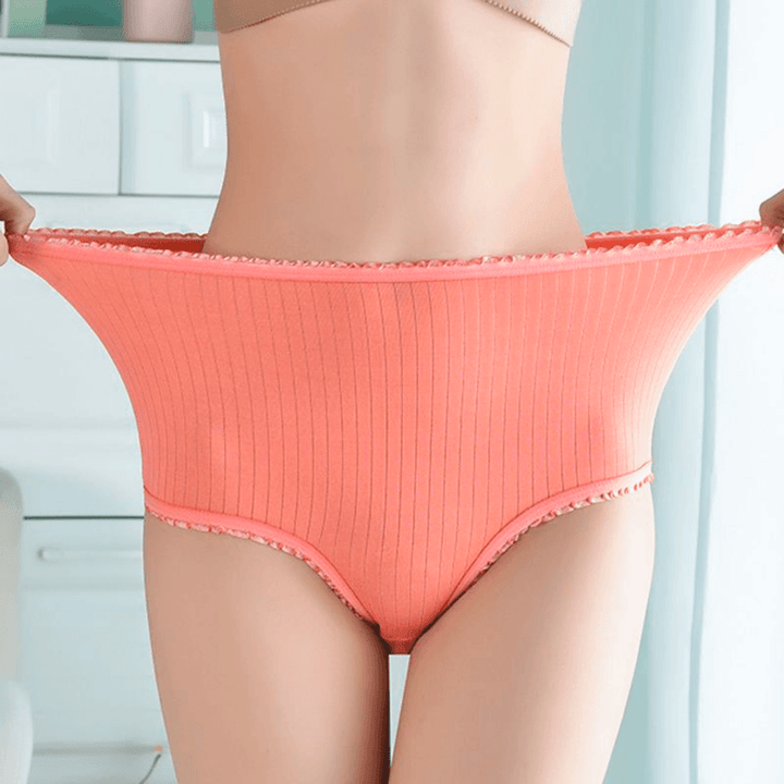 Leakproof High-Waisted Underwear – Camille (8-pack)-Orange-M-State of Style