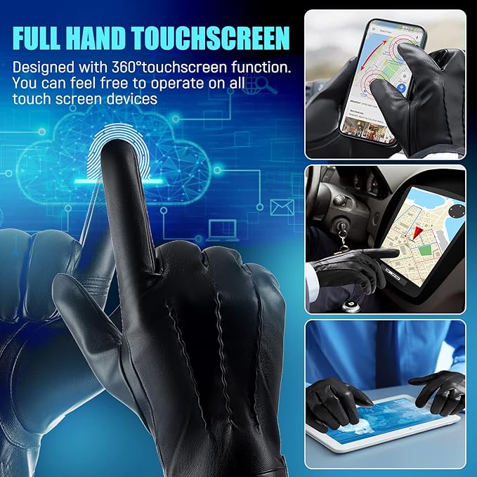 Learning Touchscreen Winter Gloves - Daniel-Black-S-State of Style