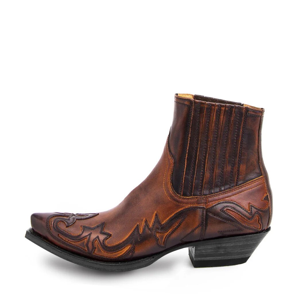Leather Cowboy Boots - Dakota-Brown-6.0-State of Style