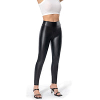 Leather Ladies' Trousers with Zip at the Back - Lena-Black-XS-State of Style